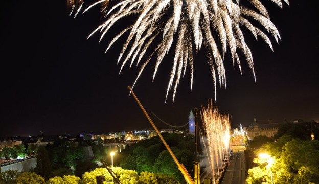 Luxembourg National Day 23rd June celebrations fireworks bridge event