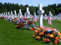 Luxembourg American cemetery WWII flags