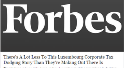 Forbes a lot less to Luxembourg Corporate Tax dodging