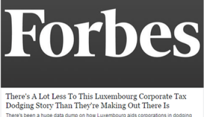 Forbes a lot less to Luxembourg Corporate Tax dodging