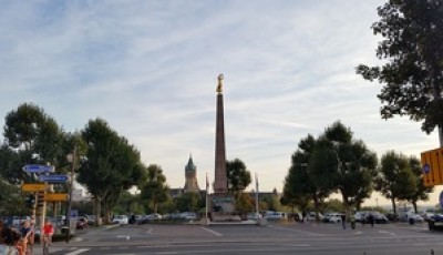 Golden lady Luxembourg sight seeing tourism